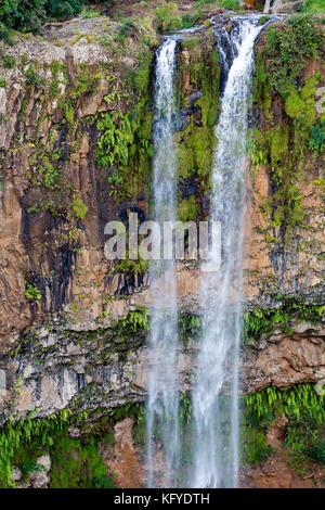 The Chamarel Falls near Chamarel, Mauritius, Africa. Stock Photo