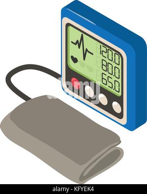 Tonometer icon, isometric 3d style Stock Vector