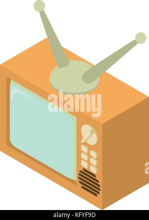 Tv icon, isometric 3d style Stock Vector