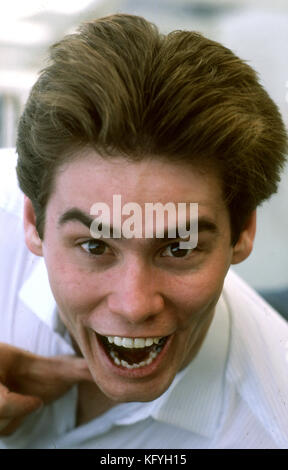 Portrait of young Jim Carey in Los Angeles , CA. Stock Photo