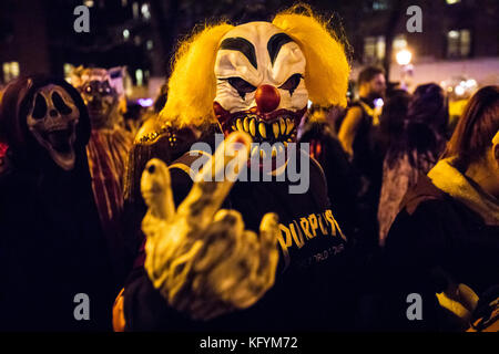 New York's annual Village Halloween Parade 2017 on 6th Avenue