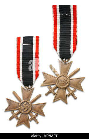 German at the World War Two. German medal for winter campaign at the East front. (on slang, medal called - frozen flesh, because of very high level lo Stock Photo