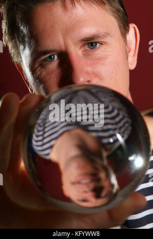 Luke Jerram, art glass designer and maker Stock Photo