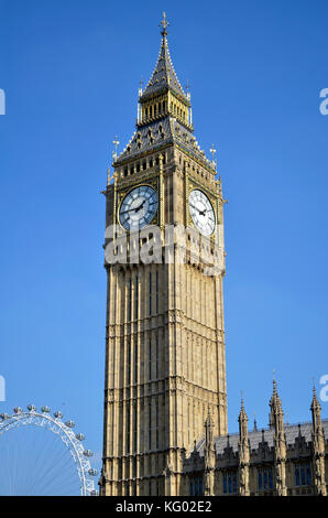 Big Ben Queen Elizabeth Tower, Westminster, London, UK. Stock Photo