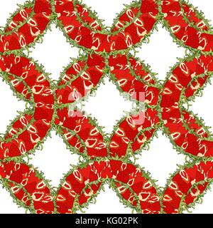 Seamless pattern Set red strawberries on a white background. Hand drawn sketch. vector Stock Vector
