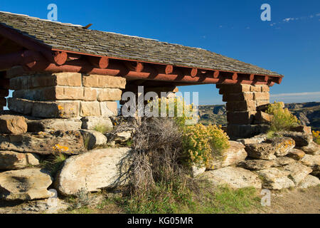 River Bend Overlook, Theodore Roosevelt National Park-North Unit, North Dakota Stock Photo