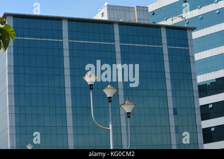 Corporate Building behind the light Stock Photo