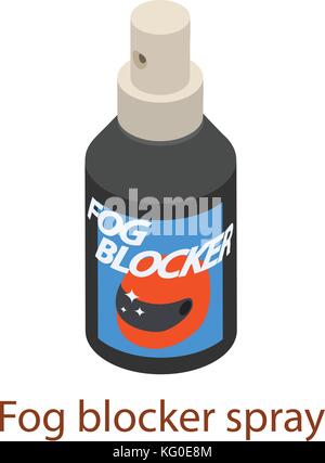 Fog spray icon, isometric 3d style Stock Vector