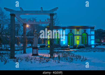 Frankfurt Am Main Hessen Germany Winterlichter Im Palmengarten