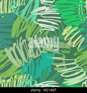 Dry brush seamless pattern with Watercolor Grunge Effect. Hand Painted ...