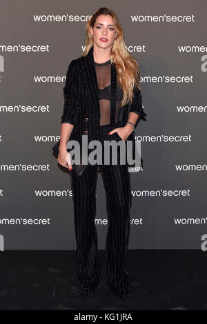 Actress Alejandra Onieva during the photocall the Fashion Show Women'Secret Night in Madrid on Thursday 02 November 2017. Credit: Gtres Información más Comuniación on line, S.L./Alamy Live News Stock Photo