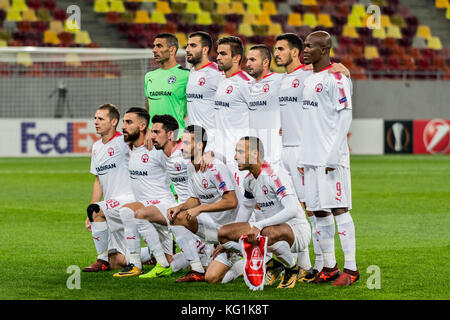 November 3, 2017: Constantin Budescu #11 (FCSB Bucharest) during the UEFA  Europa League 2017-2018, Group Stage, Groupe G game between FCSB Bucharest  (ROU) and Hapoel Beer-Sheva FC (ISR) at National Arena Stadium, Bucharest,  Romania