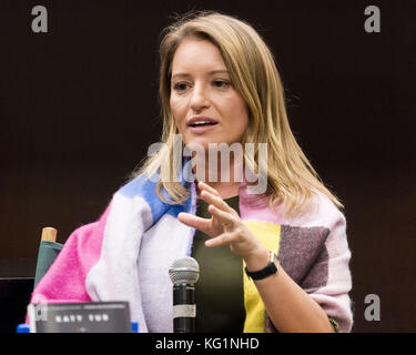 New York, NY, USA. 2nd Nov, 2017. KATY TUR, NBC correspondent and author of ''Unbelievable: My Front-Row Seat to the Craziest Campaign in American History'' at Barnes & Noble on the Upper West Side of New York, November 2, 2017 in New York, NY Credit: Michael Brochstein/ZUMA Wire/Alamy Live News Stock Photo