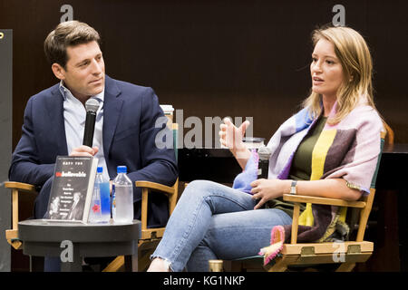 New York, NY, USA. 2nd Nov, 2017. KATY TUR, NBC correspondent and author of ''Unbelievable: My Front-Row Seat to the Craziest Campaign in American History'' and CBS News correspondent TONY DOKOUPIL, at Barnes & Noble on the Upper West Side of New York, November 2, 2017 in New York, NY Credit: Michael Brochstein/ZUMA Wire/Alamy Live News Stock Photo