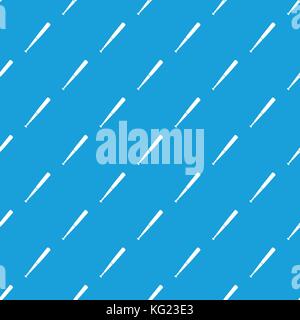 Black baseball bat pattern seamless blue Stock Vector