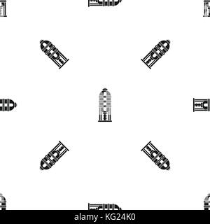 Capacity for oil storage pattern seamless black Stock Vector