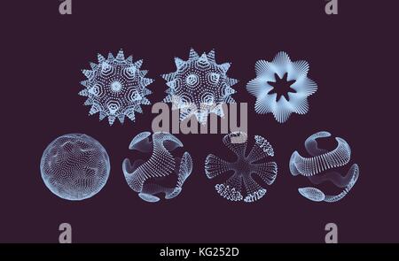 3D Sphere. Global Digital Connections. Technology Concept. Vector Illustration. Stock Vector