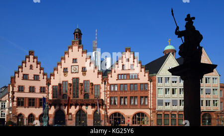 Town Hall Roemer, Frankfurt am Main, Hesse, Germany, Europe Stock Photo