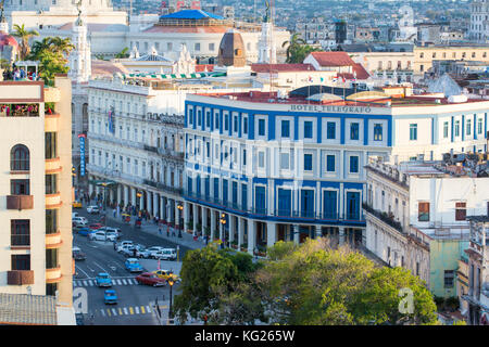 Architecture from an elevated view near the Malecon, Havana, Cuba, West Indies, Central America Stock Photo