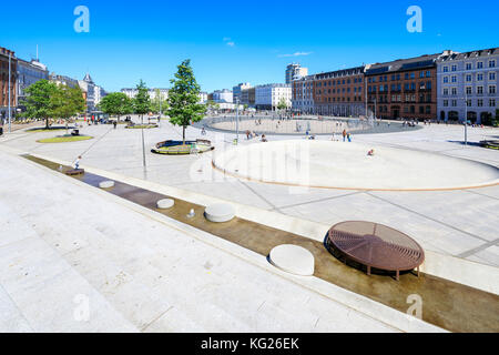 Israels Plads (Israel's Square) located in the area between Norreport station and The Lakes, Copenhagen, Denmark, Europe Stock Photo