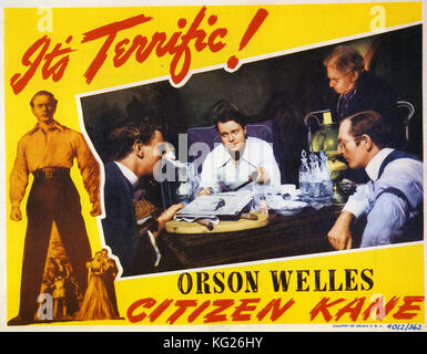 CITIZEN KANE 1941 RKO Radio Pictures film with Orson Welles Stock Photo