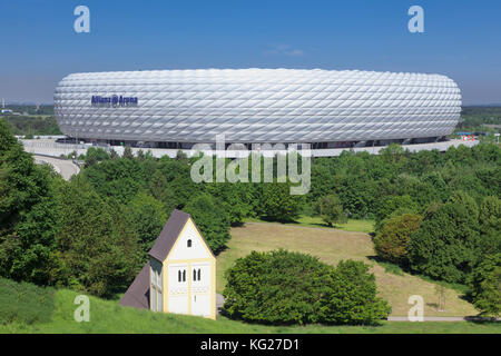 Allianz Arena, soccer stadium, Munich, Bavaria, Germany, Europe Stock Photo