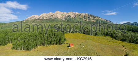 An Isolated Cabin In Gunnison County Colorado Below The Peaks Of