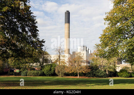 Former Budweiser Stag Brewery and Mortlake Green, Mortlake, London Borough of Richmond upon Thames, Greater London, England, United Kingdom Stock Photo