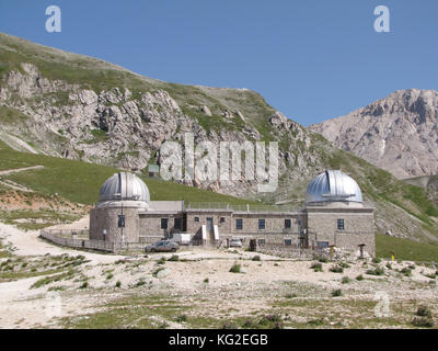Italy, Gran Sasso National Park, Observatory of Campo Imperatore Stock Photo