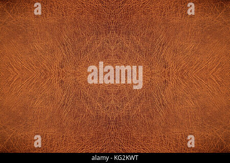 leather embossed, Brown crack patterned background Stock Photo