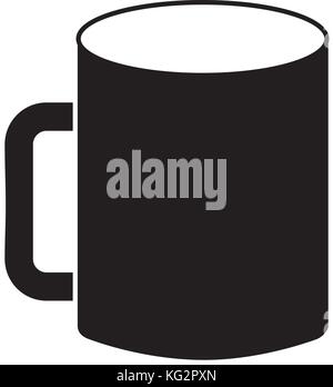 mockup of corporate ceramic mug template for branding identity and company blank design Stock Vector