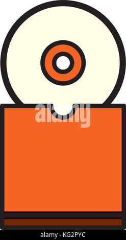 business corporate cd with cover emblem template Stock Vector