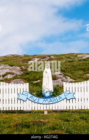 Roadside shrine on island of Eriskay in Outer Hebrides Stock Photo