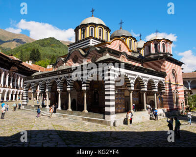 The main church of Rila Monastery, Bulgaria Stock Photo