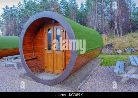 Glencoe Mountain Resort Micro Lodge Stock Photo