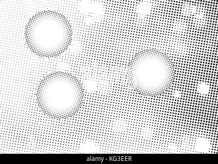 Abstract Halftone background, black and white halftone background with plenty of copy space in vector format-Vector Background. Stock Vector