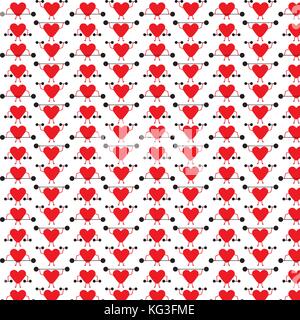 Pattern hearts with weights Stock Vector