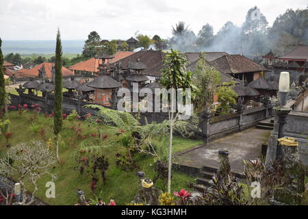 View of Pura Besakih hindu temple in Bali, Indonesia Stock Photo