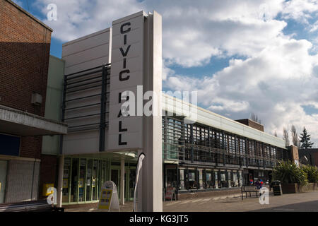 Bedworth Civic hall, bedworth town centre Stock Photo