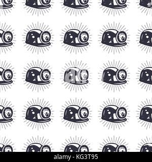 Crypto Mining concept seamless pattern, pickaxe and bitcoin wallpaper, crypto concept. Digital assets background. Vintage han drawn black design. Stock vector illustration isolated on white Stock Vector