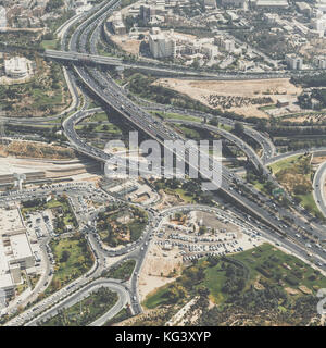 View from The Milad Tower in Tehran, Iran. Stock Photo