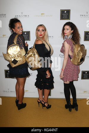 BEVERLY HILLS, CA - NOVEMBER 2: Chudney Ross, Anya Sarre, Samantha Gutstadt, at the #PartyPopPost at The Peninsula In Beverly Hills, California on November 2, 2017. Credit: Faye Sadou/MediaPunch Stock Photo