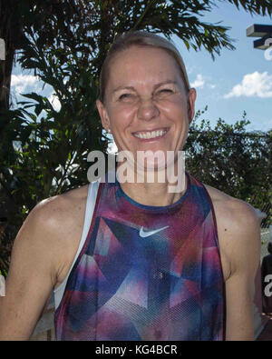 Boca Raton, Florida, USA. 3rd Nov, 2017. RENNAE STUBBS, Australian former tennis pro, at the Boca Raton Resort & Club prior to the 2017 Chris Evert/ Raymond James Pro Celebrity Tennis Classic. Chris Evert Charities has raised more than $23 million in an ongoing campaign for Florida's most at-risk children. Credit: Arnold Drapkin/ZUMA Wire/Alamy Live News Stock Photo