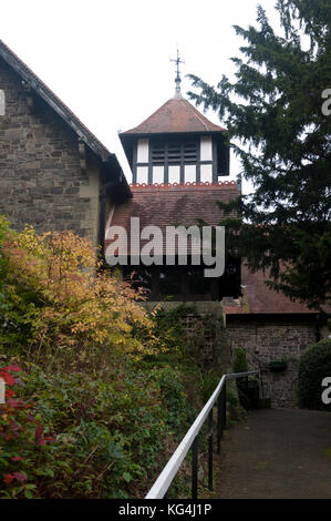 St. Michael and All Angels Church, All Stretton, Shropshire, England, UK Stock Photo