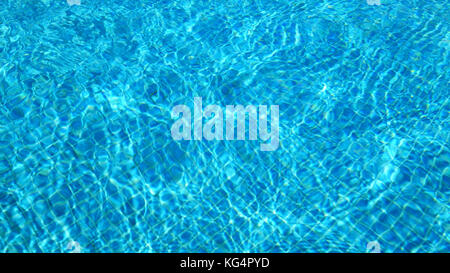 Blue water in swimming pool Stock Photo
