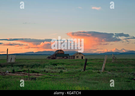 Sunset on Grand Teton National Park Stock Photo - Alamy