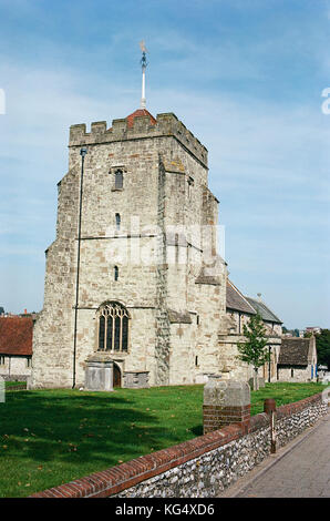 St Mary's Church, Eastbourne, East Sussex, UK, in the Old Town Stock Photo