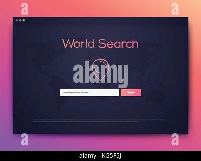 Vector Illustration of screens and web concept Stock Vector