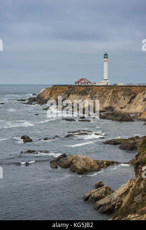 The Northern California coastline at Point Arena California and Point ...