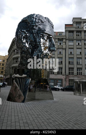 Europe, Czech Republic, Prague, art, sculpture, metamorphosis, Franz Kafka Stock Photo
